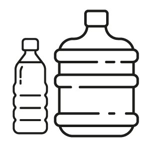 bottle size comparison diagram for packaging assessment